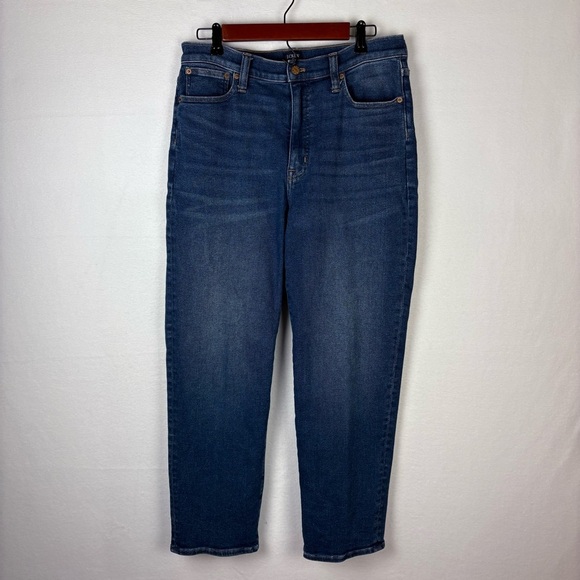 J. Crew Stovepipe High Rise Straight Blue Jeans - Picture 1 of 7